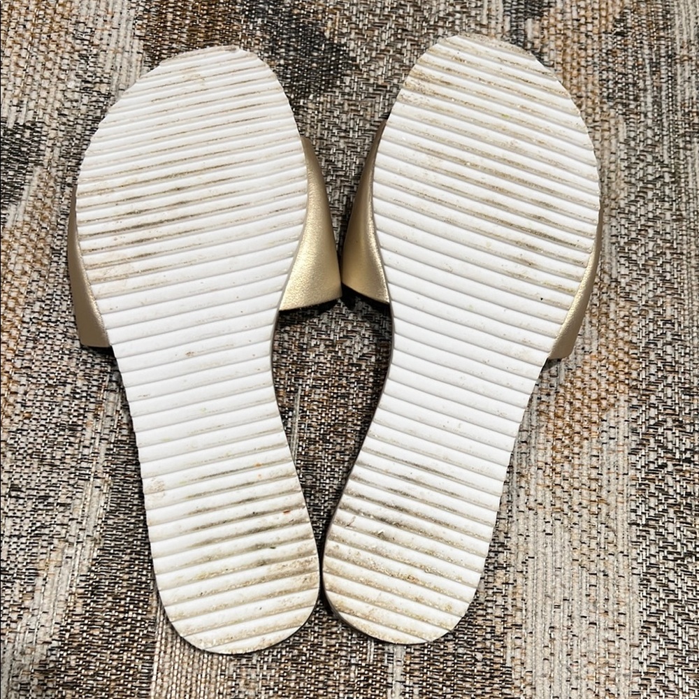 Gold Slide Sandals - Picture 4 of 4